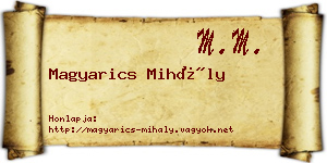 Magyarics Mihály névjegykártya